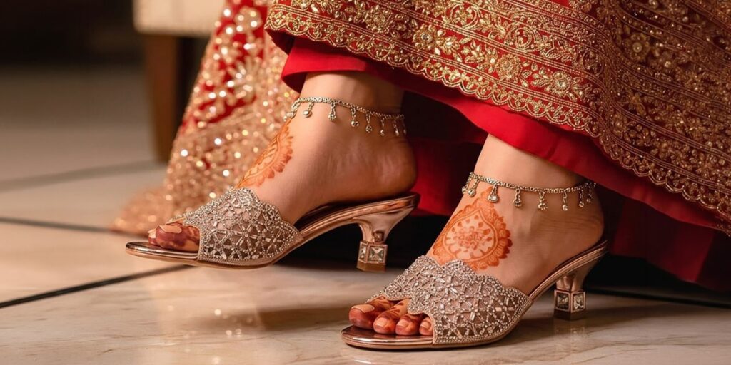 Best Styling Saree with right sandals
